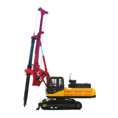 Mesin Pengeboran Rotary Crawler Mounted Water Well Mesin Pengeboran Rotary 170KW Mesin 40m kedalaman tumpukan