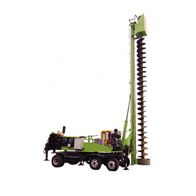 6 - 10m Depth Piling Hole Auger Rotary Drilling Rig 34KW Tenaga mesin diesel