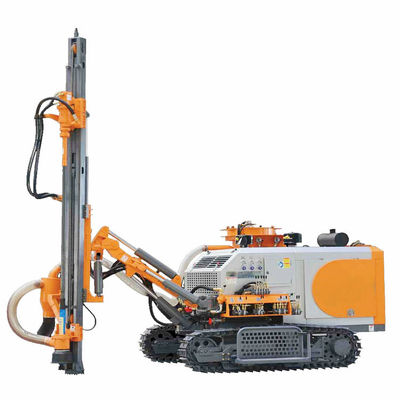 22m kedalaman DTH Down The Hole Drilling Rig 193HP Mesin Diesel 80mm - 118mm Jangkauan lubang