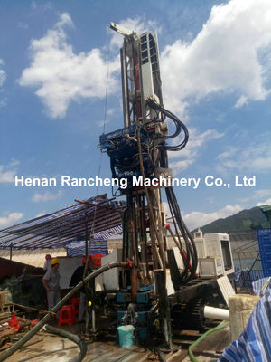 Crawler Hydraulic Sonic Crawler Pengeboran Rig Dengan 132KW Cu-mmins Engine