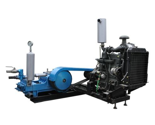 600 L/Min Aliran Kecil Pengeboran Pompa Lumpur 110mm Piston Stroke 55kw Power Input