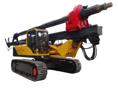 30m Depth Crawler Mounted Rotary Drilling Machine 205 Horsepower Mesin Diesel Kekuatan