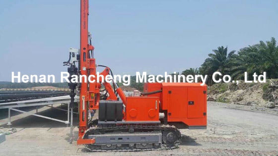 100m Depth Crawler Hydraulic Solar Pile Driver Kedua Rotary Drilling dan Ramming