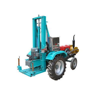 Mesin Pengeboran Lubang 150m 30KW 4 roda Traktor Rig Pengeboran sumur air