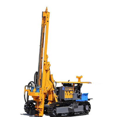 150m kedalaman pengeboran 90 - 200mm Bore Dia Solar Pile Driver 75KW Crawler Pengeboran Rig