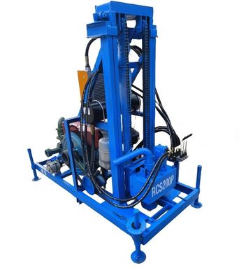 100mm - 450mm Dia Portable Water Drilling Machine 150m kedalaman dengan dua roda