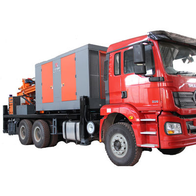 Truk Pengeboran sumur air Rig 260m kedalaman 155KW Beban Kendaraan Mesin 20T Berat