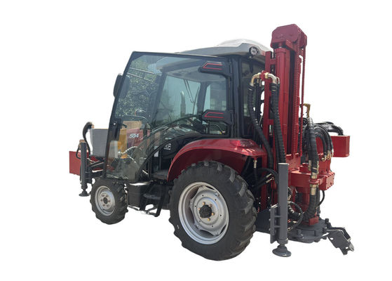 50HP 4X4 Mengemudi Traktor Dengan Kabin 260m Lubuk Pengeboran Mesin Pengeboran Air Air Hydraulic Mesin Pengeboran Air