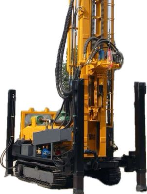 Deep Hydraulic Borehole DTH Water Well Drilling Crawler Type 350m Drilling Rig