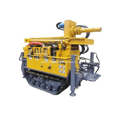 Mesin Mini Portable Crawler Water Well Drilling Rig dengan Pompa Lumpur dan Kompresor Udara