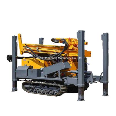 Jual panas kedalaman 200m Crawler dipasang mesin pengeboran sumur air 58KW YuChai mesin diesel