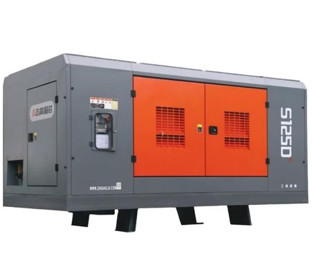 Kompresor udara S125D dengan mesin Cu-mmins 410KW untuk pengeboran 300-400m