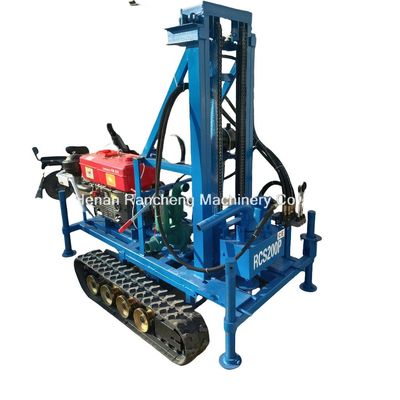 Mesin Pengeboran sumur air portabel bermounted Rubber Crawler 150m kedalaman 450mm diameter operasi mudah
