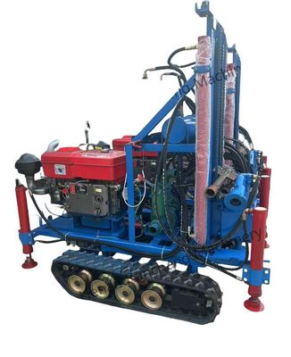 Tinggi Efisiensi Ringan 160m kecil Portable Air Well Pengeboran Rig Dengan Mesin 35HP