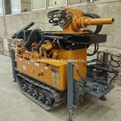 Crawler Mini Tipe Smaller Water Well Drilling Rig Untuk Pengeboran Batu