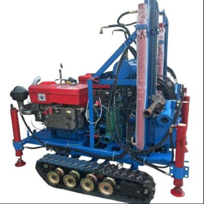 Hydraulic Crawler Dipasang 160m Borhole Drill Wells Air Well Drilling Rigs Mesin dengan Mesin 35HP