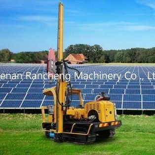 Pengemudi Tumpukan Surya Dengan Mesin 39KW 170 Cm Kedalaman Pengeboran 2600 Mm Tinggi Tumpukan