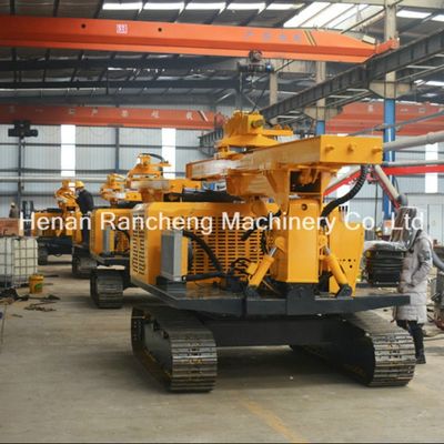 20-100m Depth Crawler Hydraulic Solar Pile Driver Rotary dan Hammer Drilling