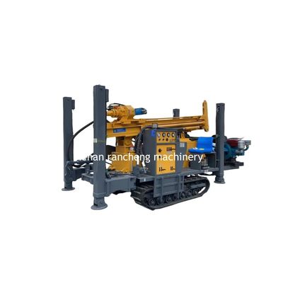 Max 200m kedalaman Hydraulic Crawler Water Well Drilling Rig Dengan Mesin Diesel 58KW