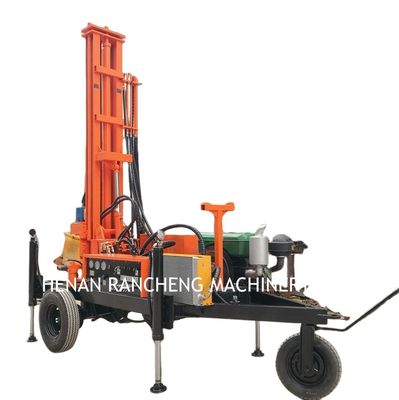 Max Depth 150m Mesin pengeboran sumur air kecil yang dipasang di trailer