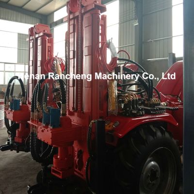 200m Traktor dipasang Rotary Air Well Drill Rig Mesin Pengeboran Tanah Rig