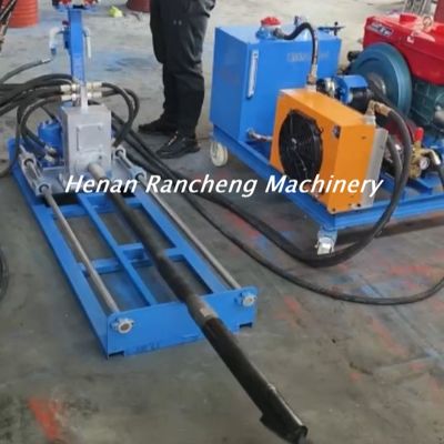 Kedalaman Pengeboran 60-80m Mesin Pengeboran Dorongan Hidraulik Dengan Mesin Diesel 32HP
