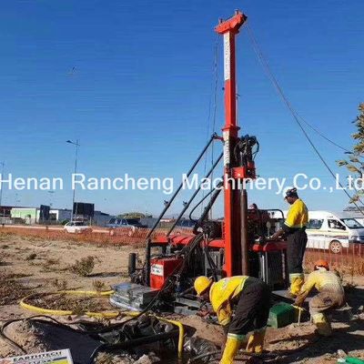 Pengeboran Core Crawler Hydraulic Advanced Rig Didorong oleh 74KW Cu-mmins