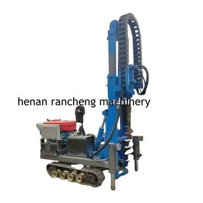 30m Deep Solar Pile Driver Equipment Dengan Mesin Diesel 25HP