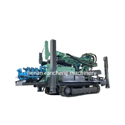 300m Deep Crawler Mounted Water Well Hydraulic Legs Pengeboran Rig
