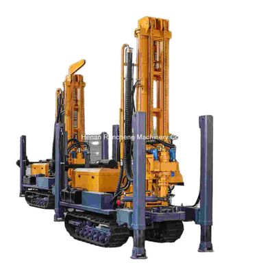 180m Pneumatic Water Well Drilling Rig Multifungsi Crawler Mounted Rig Dengan 55KW Quanchai Diesel