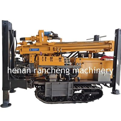 55KW Kekuatan 180m Deep Crawler Mounted Air Well Drilling Rig Machine