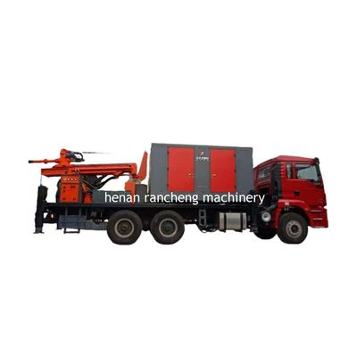 DTH Truck Air Well Drilling Rig Mesin Dengan Kompresor Udara Untuk 200m