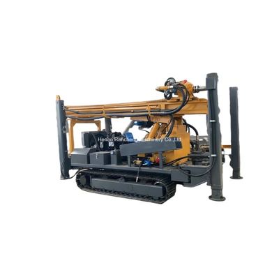 kedalaman outrigger hidrolik 400m pengeboran batuan keras karet crawler pengeboran sumur air rig
