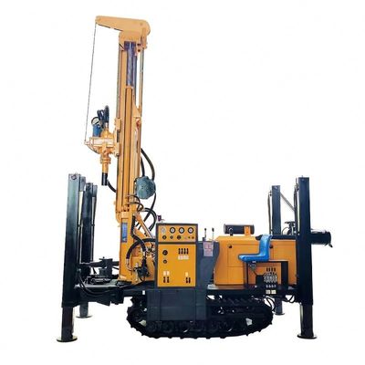 200m Deep Hydraulic Rotary Borhole Drill Rig DTH Mesin Pengeboran Sumur Air dalam