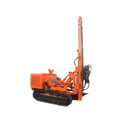 84KW Crawler Mounted Solar Pile Driver 4 Silinder 20 - 100m kedalaman pengeboran