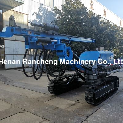 60-80m kedalaman Crawler Hydraulic DTH Boring Rig Baik Rotary Boring dan Ramming