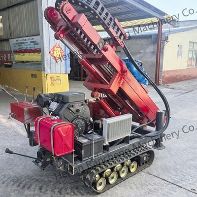 RCKM-30S Pemandu Tumpukan Hidraulik Kecil Untuk Pemasangan Tumpukan Surya Dengan Mesin Bensin 28HP