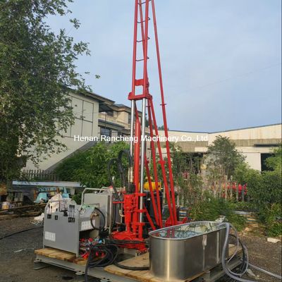 100-240RPM Winch Rated Rotary Speed Small Core Drilling Rig 96L/Min Sistem hidrolik Rated Flow