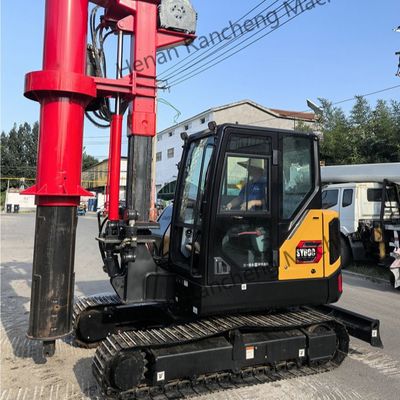 Mini Rig Pengeboran Putar Hidraulik Kedalaman 10m Mesin Diesel Kubota Berat 9.3T
