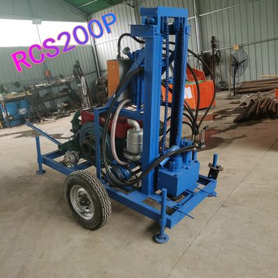 Mesin Bor Sumur Air Portabel Ulir Sekrup Otomatis Penuh Diesel 150m 16.2Kw