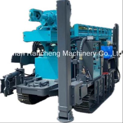 350m kedalaman pengeboran karet Caterpillar Track Air Well Pengeboran Rig Pneumatic Karet Crawler Pengeboran Rig