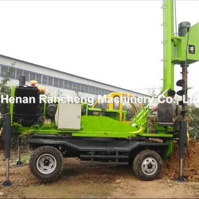 Full Hydraulic RCQ-10W Piling Rig - kedalaman 10m, kecepatan putar 2200 R/Min
