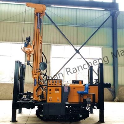 Mesin pengeboran sumur air 400 meter tipe crawler yang sepenuhnya hidrolik 140 - 350mm
