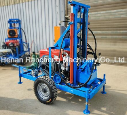 150m kedalaman pengeboran Mesin pengeboran sumur air portabel dengan diameter lubang 450mm