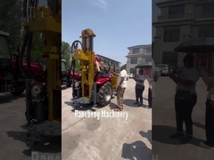 RCF200WT mesin pengeboran air hidraulik traktor dipasang