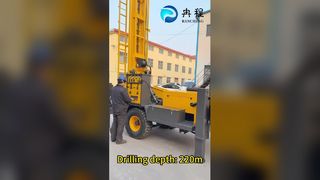 Rig pengeboran sumur air roda RCF220W