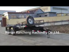 5t 5m*2.2m Platform Truk Semi Trailer Axle Untuk Pengangkutan Barang